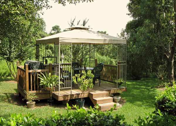 Illuminazione Gazebo Legno Giardino: Gazebo da giardino in legno per.