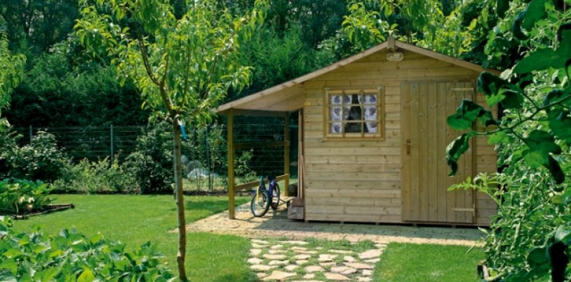 Casette di legno per giardino